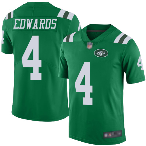 New York Jets Limited Green Men Lac Edwards Jersey NFL Football #4 Rush Vapor Untouchable->women nfl jersey->Women Jersey
